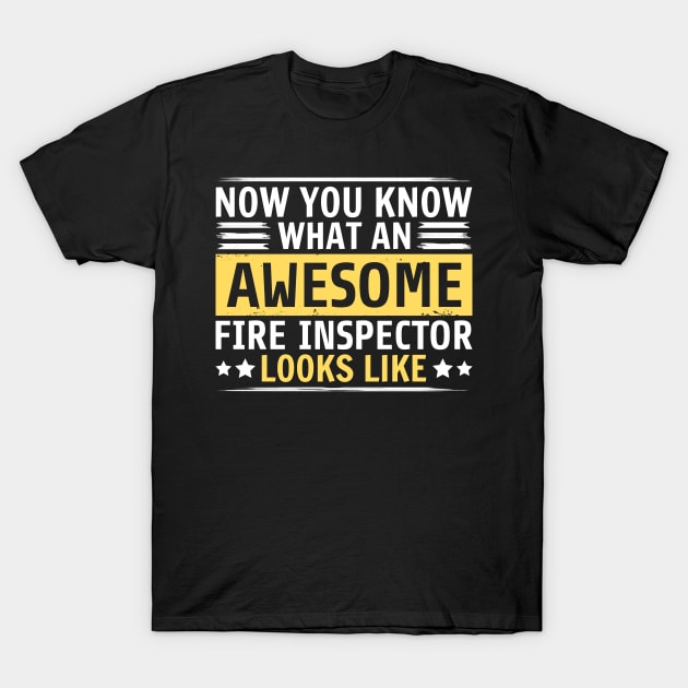 Funny Fire Inspector T-Shirt by White Martian